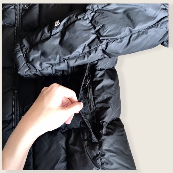 North Face 600 Down Puffer Classic Cold Weather Fall/Winter Cozy Black Jacket - Picture 13 of 16